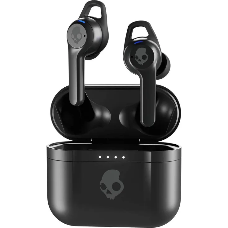 Skullcandy Indy ANC True Wireless In-Ear-Kopfhörer mit Bluetooth, Mikrofon, Noise Cancelling, wasserfest, geeignet für Sport, schwarz