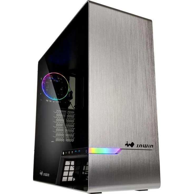 In Win 905 silber, Glasfenster (IW-905-SILADD) – Bild 1