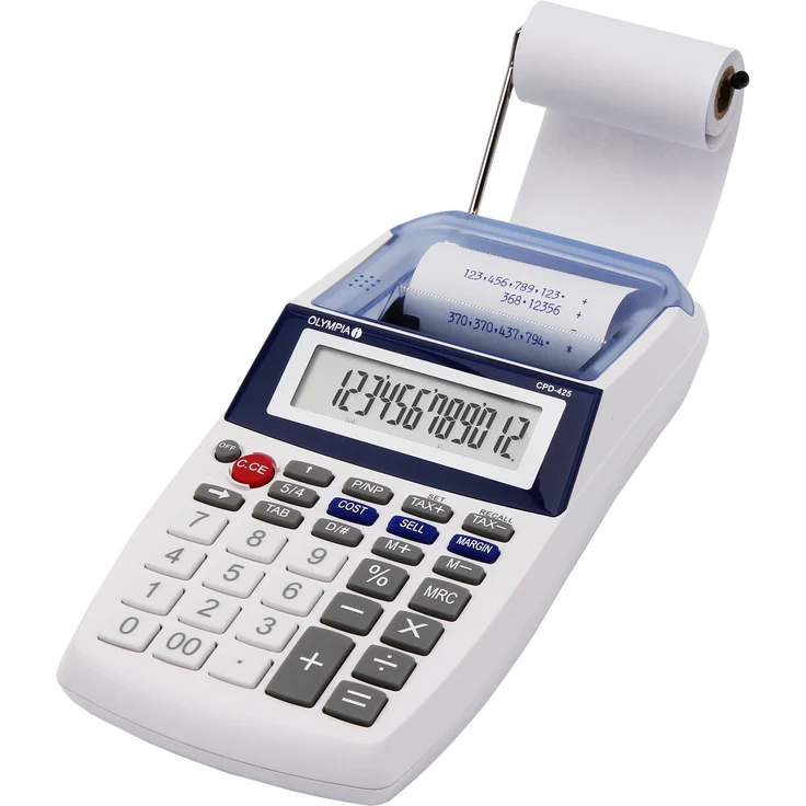 Olympia CPD 425 Tischrechner druckend, 12- stellige, LCD- Anzeige, 119.9 x 102.2 x 45.7 mm – Bild 1
