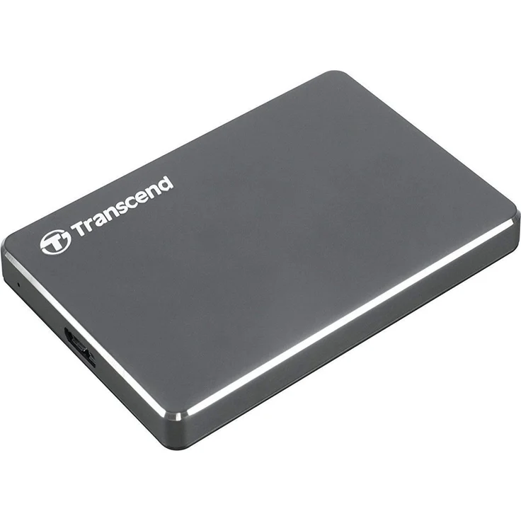 Transcend StoreJet 25C3 - Festplatte - 1 TB - extern (tragbar) - 2.5 Zoll (6.4 cm) - USB 3.0 - Iron Gray (TS1TSJ25C3N) – Bild 2