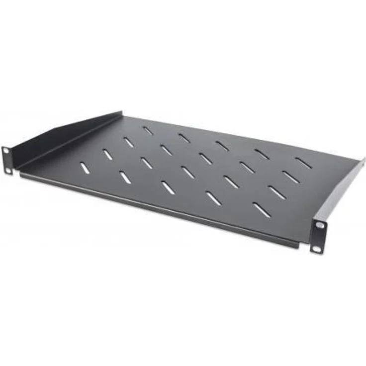 Intellinet 48,30cm (19) Cantilever Shelf - Rack - Regal - Schwarz, RAL 9005 - 1U - 48.3 cm (19)
