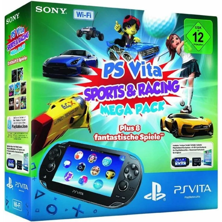 Sony PlayStation Vita Wi-Fi + Mega Pack Sports/Racing – Bild 1