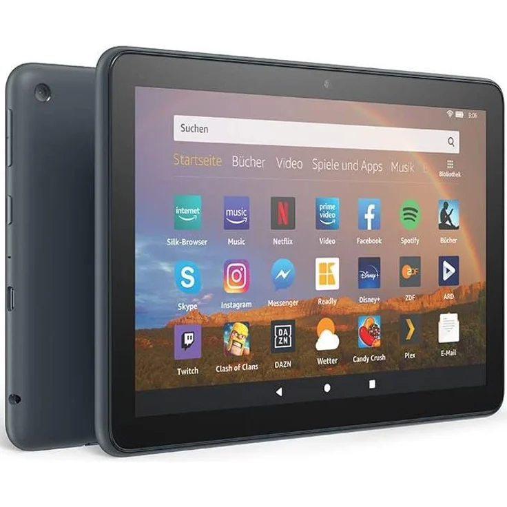 Amazon Fire HD 8 Plus 2020 HD-Auflösung 8 Zoll, WLAN-Tablet, Quad-Core, 3 GB RAM, 32 GB Speicher, Fire OS, Schiefergrau (B0839NCWK8) – Bild 1