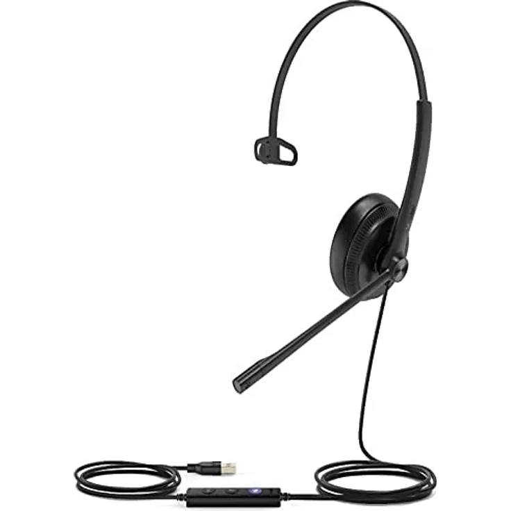 Yealink Headset UH34 Mono UC, Schwarz