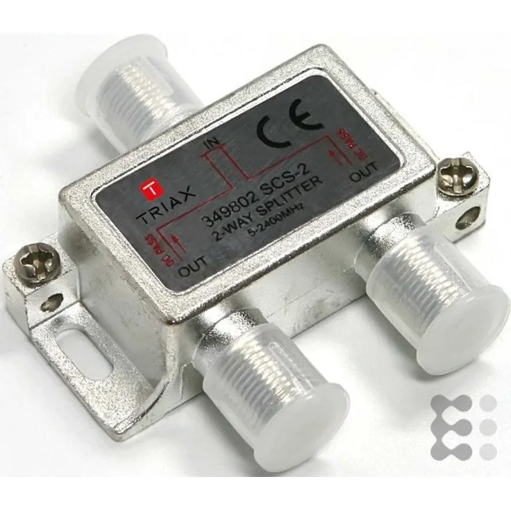 Triax 349802 Metallic Kabel Splitter Splitter-Combiner Kabel Splitter Kombinierer (Gold Metallic, Typ F, 53 mm, 16 mm, 52 mm, 53 mm)