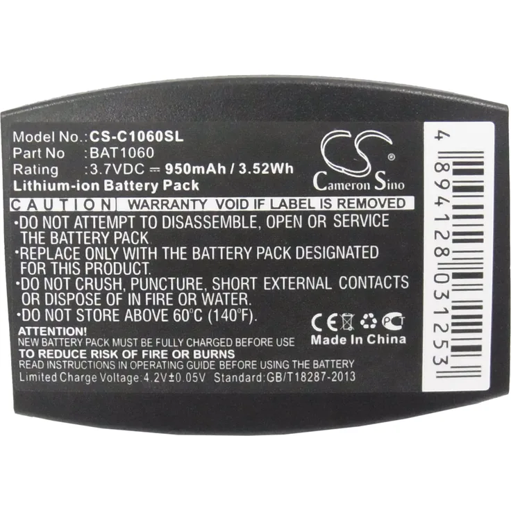 Cameron Sino Ersatzakku - CS-C1060SL - 3M C1060 - BAT1060 - 3,7 Volt 950mAh Li-ion