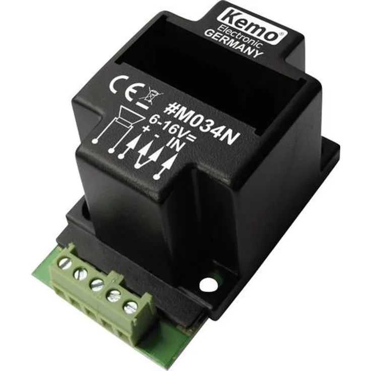 Kemo M034N Mono-Verstärker Baustein 6 V/DC, 9 V/DC, 12 V/DC, 16 V/DC 40W 4