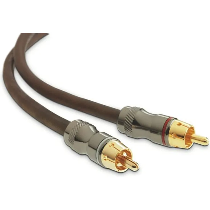 Focal Elite ER1 - Cinch-Audiokabel (Hochleistungs-Stereokabel / Cinch-Cinch / 1,0 m / kupferfarben bzw. milchig-transparent / 1 Paar)