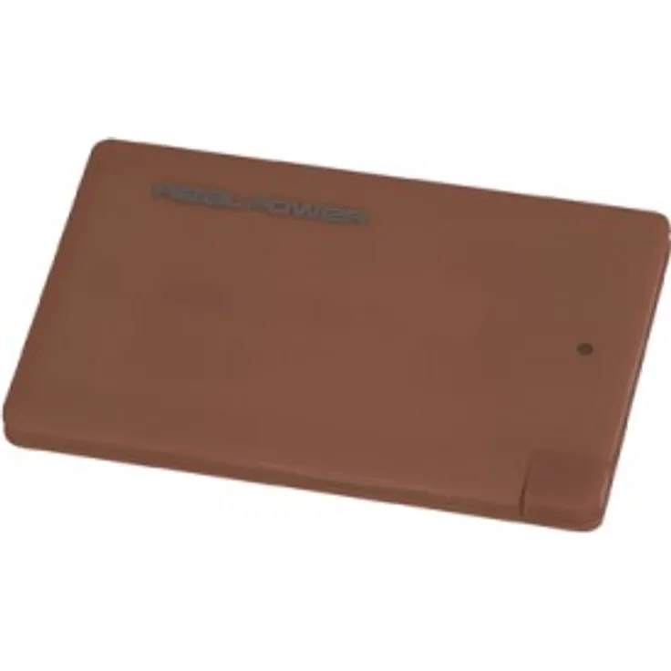 RealPower PB-2500 slim, 2.500mAh Powerbank-Externer Akku-Ladegerät, Integr. Micro-USB Kabel mit Lightning-Adapter, LED Kapazitätsanzeige, für iphone, Samsung Galaxy und weitere, (Marsala)