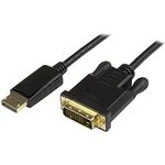 StarTech.com DisplayPort to DVI Converter Cable - DP to DVI adapter - Videokabel - DisplayPort (M) - DVI-D (M) - 91,4 cm (DisplayPort++) - Schwarz (DP2DVI2MM3)
