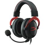 Kingston HyperX Cloud II Schwarz/Rot, Klinke, USB - Gaming Kopfhörer für PC, PS4, Mac (KHX-HSCP-RD)