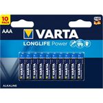 VARTA Longlife Power Batterie AAA Micro Alkaline Batterien LR03, 10er Pack