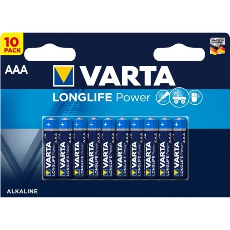 VARTA Longlife Power Batterie AAA Micro Alkaline Batterien LR03, 10er Pack – Bild 1