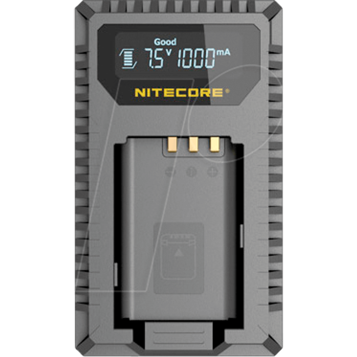 Nitecore USB-Ladegerät mit LCD-Display Fuji W126-s