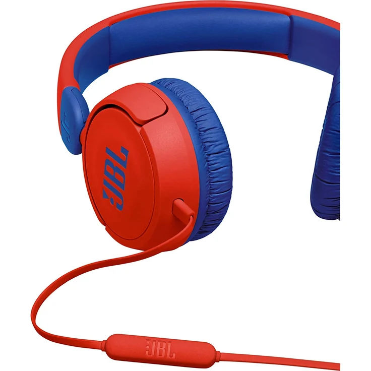 JBL JR 310 Kinder On-Ear-Kopfhörer kabelgebunden rot, blau – Bild 2