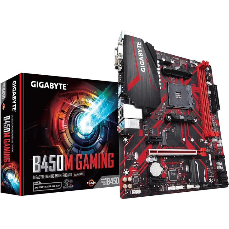 Gigabyte B450M GAMING - micro ATX, AMD B450, Sockel AM4, Dual-channel DDR4 (B450M GAMING) – Bild 1