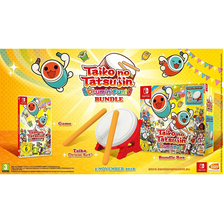 Taiko no Tatsujin: Drum 'n' Fun! - Bundle (Switch) – Bild 1