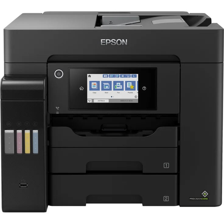 Epson EcoTank ET-5850 4-in-1 Tintenstrahl-Multifunktionsgerät (Drucker, Scanner, Kopierer, Fax) Auflösung: 1200 x 4800, USB, LAN, WLAN, Mobile Print, AirPrint, Wi-Fi Direct, Cloud Print (C11CJ29401) – Bild 2
