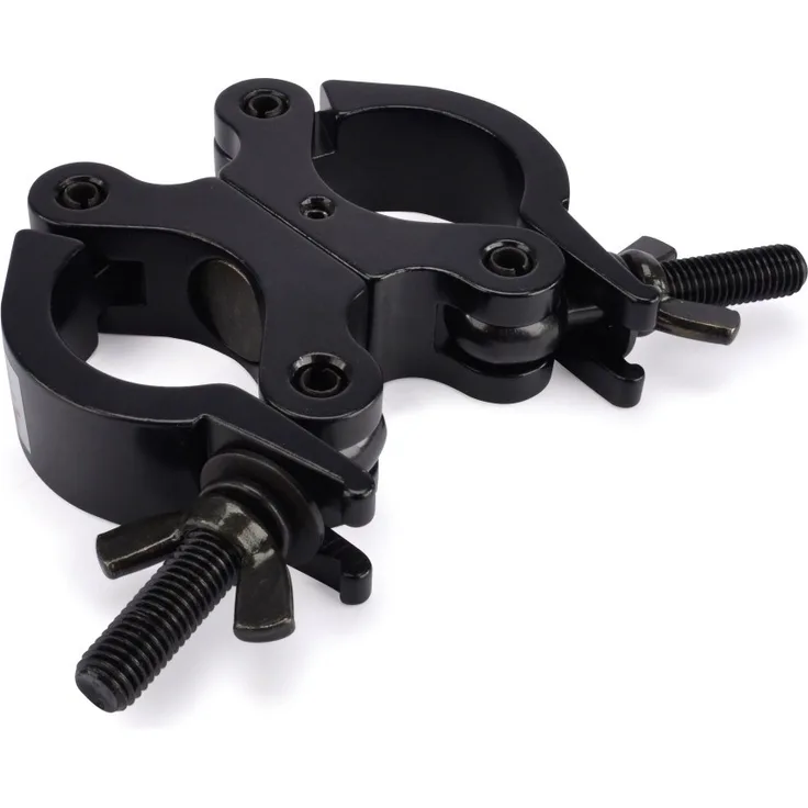 Riggatec Doppelschelle-Swivel Coupler schmal schwarz bis 200 kg (48-51mm)