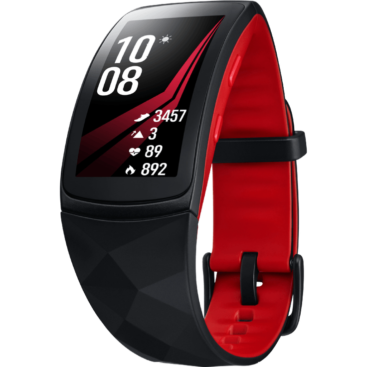 Samsung Gear Fit 2 Pro Fitness-Tracker Unisex, S, Schwarz/Rot – Bild 5
