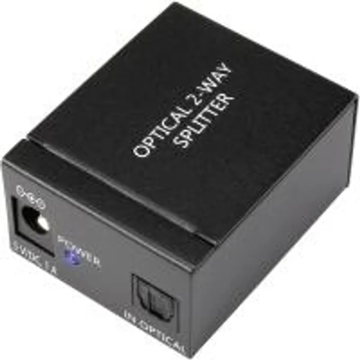 SpeaKa Professional 2 Port Toslink-Splitter Schwarz (1230712)