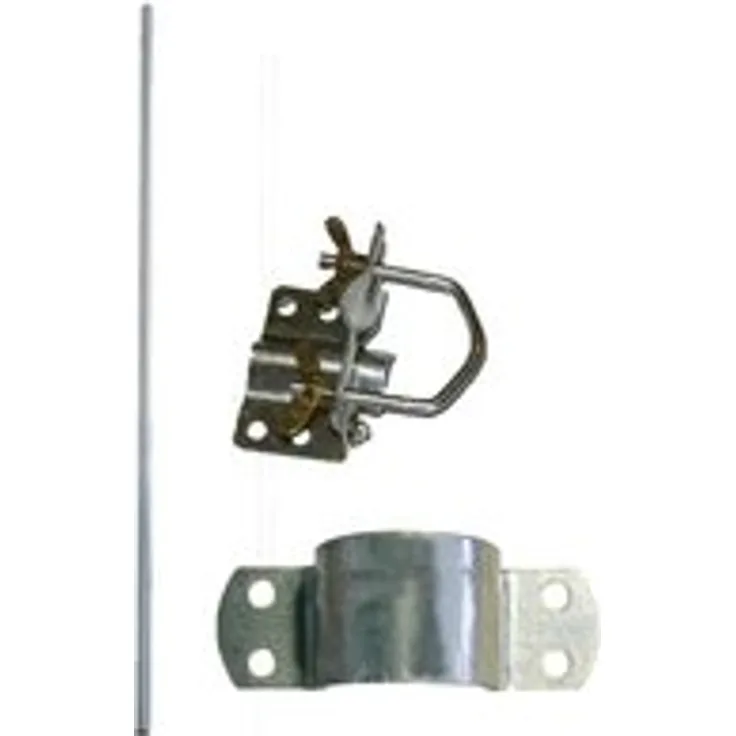 Antennenmast 2m ALU 48mm Durchmesser: + Mastschelle für Durchmesser: 48-50mm + Mastfuss von 20 bis 60mm ,