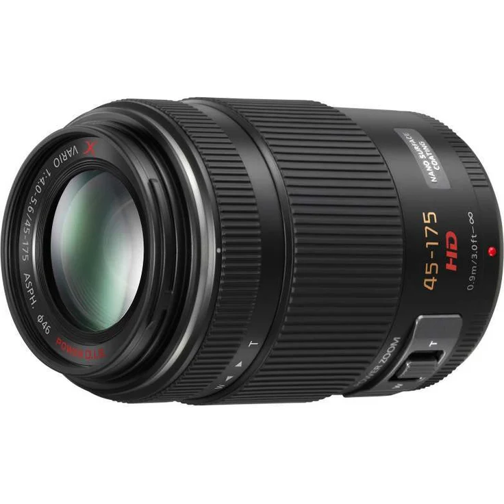 Panasonic H-PS45175E LUMIX G X Vario Tele Powerzoom 45-175 mm F4.0-5.6 ASPH Objektiv (90-350 mm KB, Power O.I.S. Bildstabilisator, Motorzoom) schwarz – Bild 1