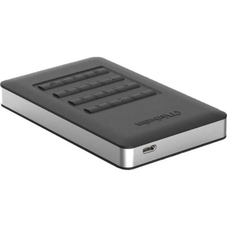 Verbatim Store 'n' Go Portable - Festplatte - verschlüsselt - 1 TB - extern (tragbar) - USB 3.1 Gen 1 (USB-C Steckverbinder) - 256-Bit-AES (53401) – Bild 2