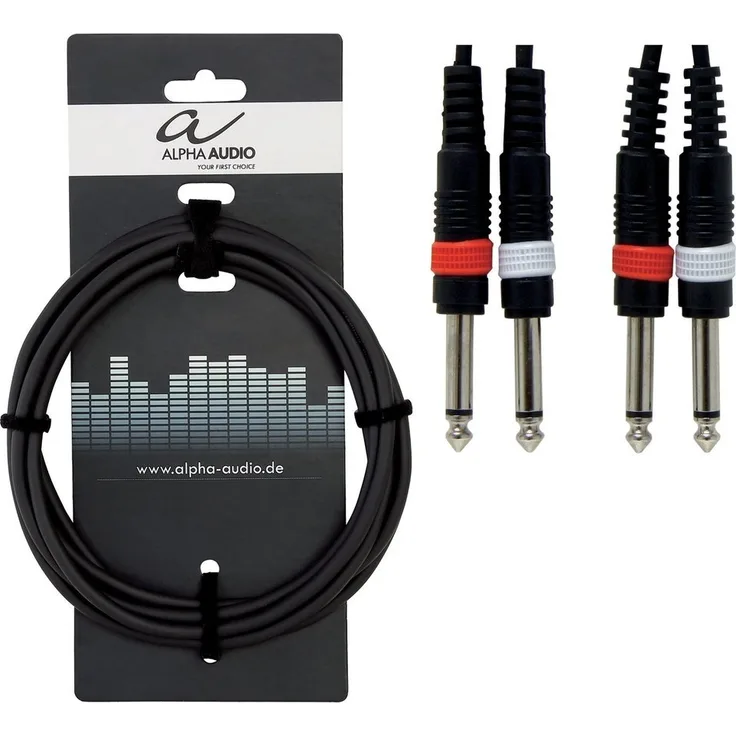 Alpha Audio 190175 Basic Line Twinkabel (3 m, Monoklinke auf Monoklinke)