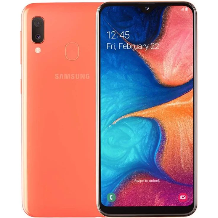 Samsung Galaxy A20e Smartphone 14,73cm Pixel (5,8 Zoll) TFT, LCD-Display, 32GB interner Speicher, 3GB RAM, Dual-SIM, Android, Coral – Bild 1