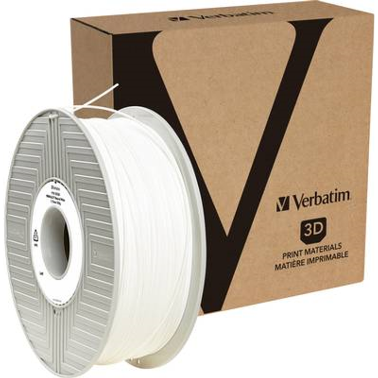 Verbatim Tefabloc TPE Filament - 2,85 mm - 0,5 kg - Thermoplastisches Hochleistungs-Polyesterelastomer - weiß
