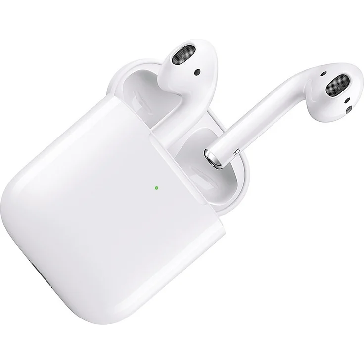 Apple AirPods (2. Generation) mit kabellosem Ladecase, True Wireless In-Ear Kopfhörer mit Bluetooth, Mikrofon, geeignet für iPhone, weiß (MRXJ2ZM/A) – Bild 3