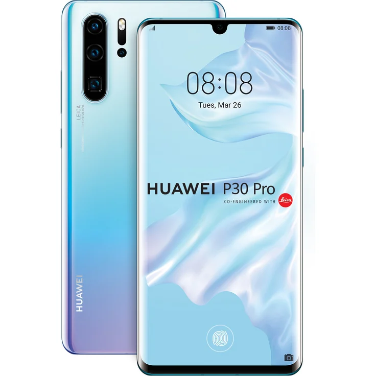 Huawei P30 Pro Smartphone 16,43cm (6,47 Zoll) OLED-Display, 128GB interner Speicher, 8GB RAM, Dual-SIM, Android, Breathing Crystal – Bild 2