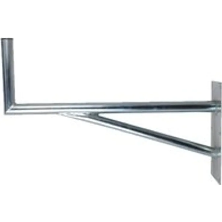 X 60cm Wandhalter Stahl verzinkt SAT-Halterung mit Stützelement Auslegerlänge 600mm Auslegerhöhe 300mm Grundplatte 400x200mm Wandhalterung Wandabstand 60 cm Wand Montage