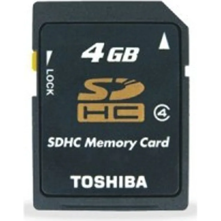 Toshiba SDHC High-Speed 4 GB Speicherkarte (Class 4)