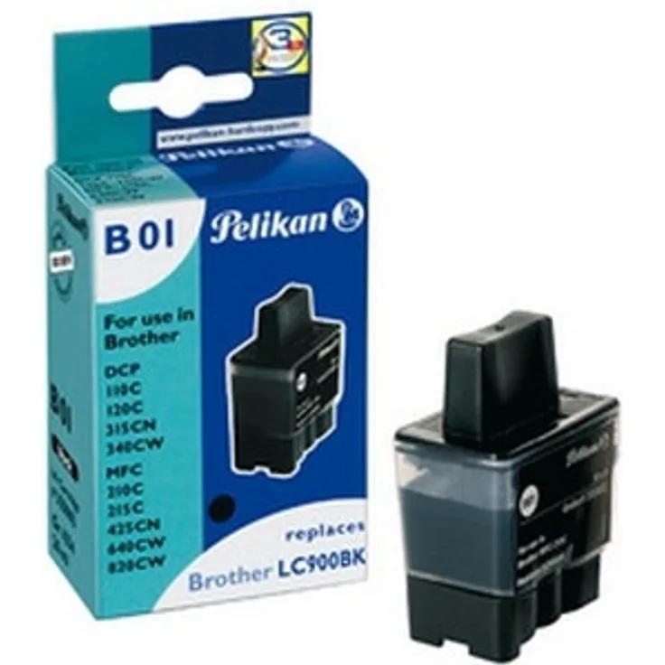 Pelikan Tinte 4110 ersetzt Brother LC-123BK, schwarz Inhalt: 16 ml wiederaufbereitet nach DIN 33871-1 (4111036) für Brother