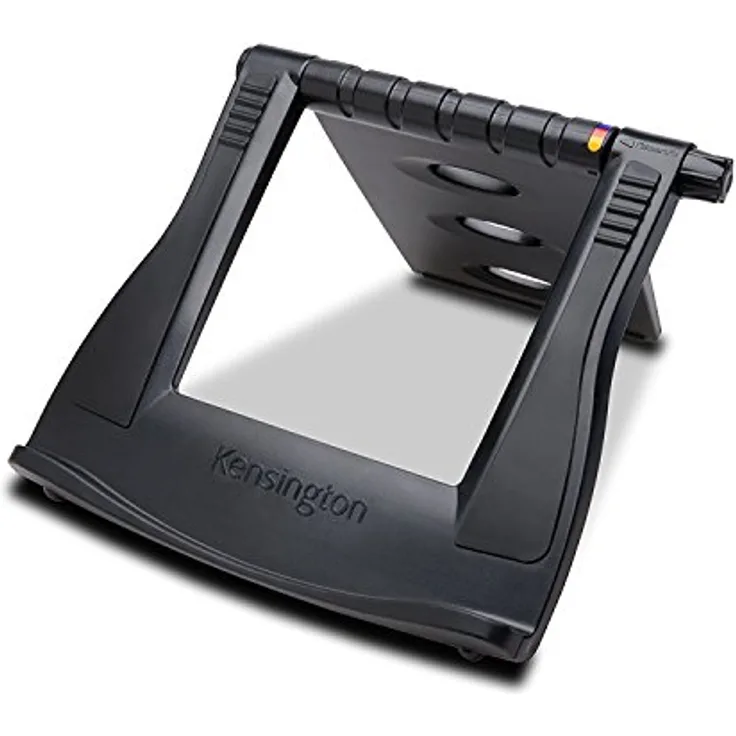 Kensington Easy Riser tragbarer ergonomischer Laptopständer 12 Zoll - 17 Zoll für Windows und Mac Geräte mit Secure Fit und SmartFit System, zur besseren Kühlung und Luftzirkulation, schwarz, K52788WW