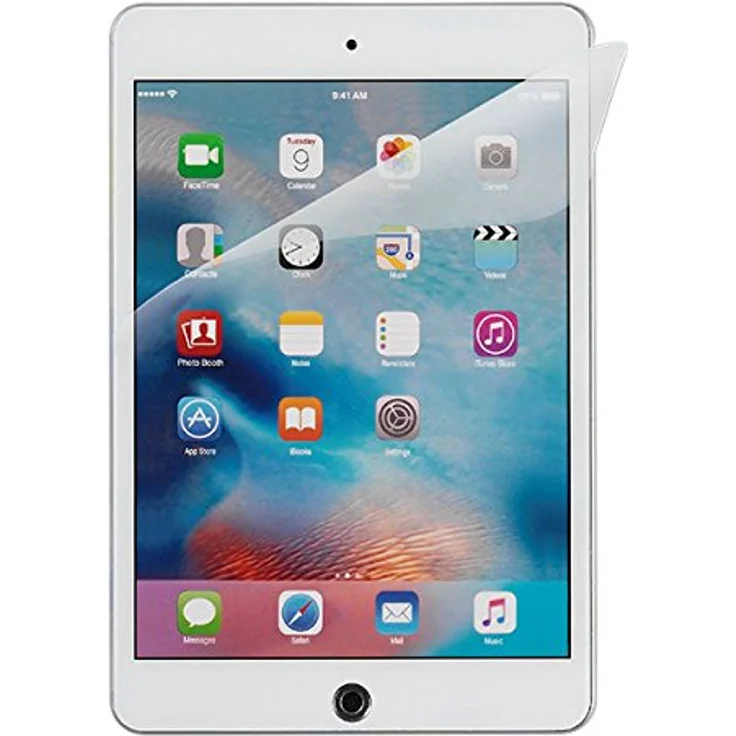 Vivanco T-PR FO IPM4 Spezifische Displayschutzfolie (selbstklebend, inkl. Reinigungstuch, geeignet für iPad mini 4) transparent