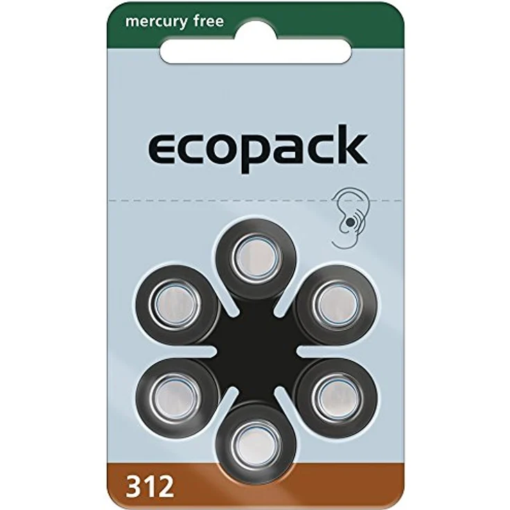 Varta ecopack Battrie (Typ 312, 6er-Blister) – Bild 1