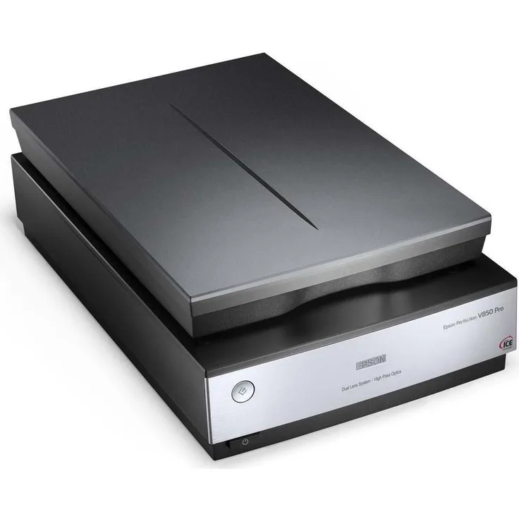 EPSON B11B224401 Perfection V850 Pro Scanner (Vorlagen, Dias und Filmnegative scannen) schwarz-silber