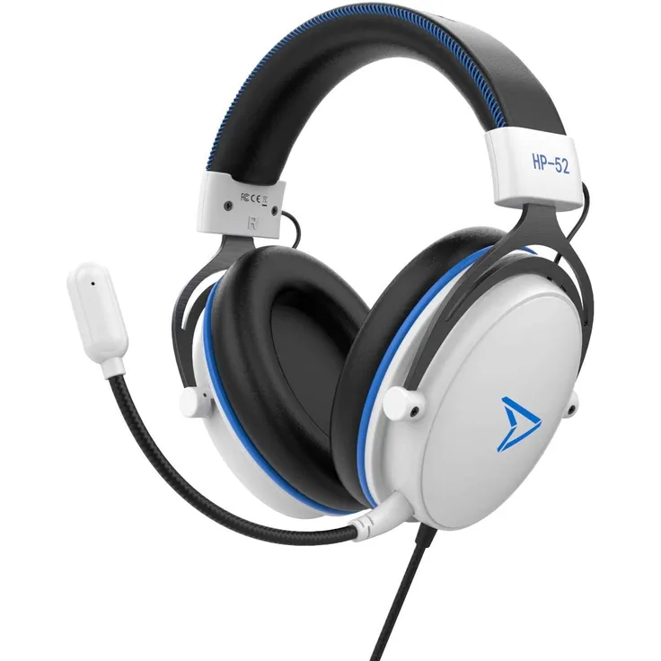 Steelplay HP52 - Headset - ohrumschließend - kabelgebunden - USB, 3,5 mm Stecker - weiß
