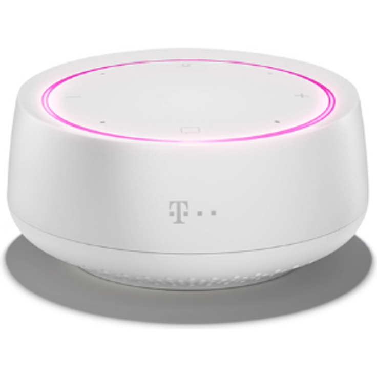 Telekom Smart Speaker Mini WLAN-Lautsprecher mit Alexa, geeignet für Indoor, weiß