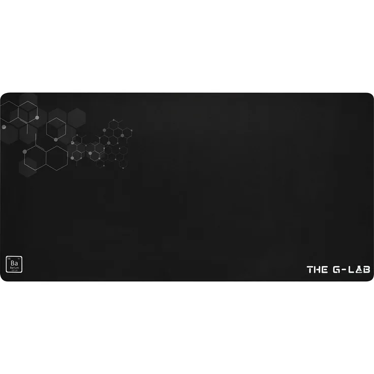 THE G-Lab Pad Barium - XXL Gaming Mauspad - Großes Gamer Mauspad - Optimierte hochpräzise Oberfläche - Rutschfeste Gummibasis - Extra großes Mauspad 900x450x3mm - Schwarz