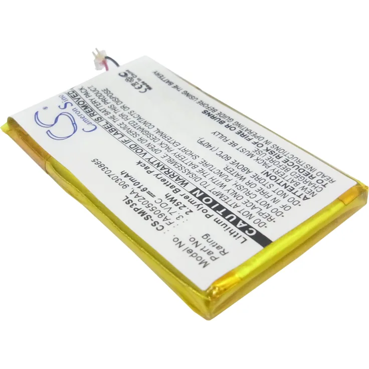 Ersatzakku - CS-SMP3SL - SAMSUNG YP-P3 - 9030703865 - 3,7 Volt 610mAh Li-Ion