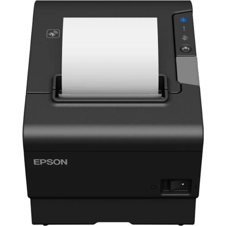Epson TM T88VI - Belegdrucker - nur mit UK Kabel - Thermozeile - Rolle (7,95 cm) - 180 x 180 dpi - bis zu 350 mm-Sek. - USB 2.0, LAN, seriell, NFC, USB 2.0-Host (C3194112A0)