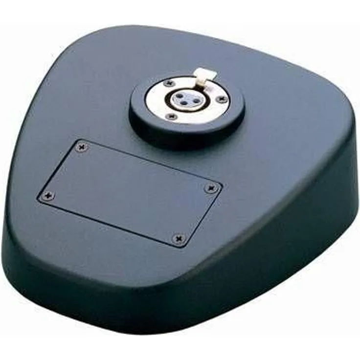 Konig & Meyer 29390-000-55 Mikrofon-Tischfuß mit 3-poliger XLR-Buchse und 3-poligem XLR-Stecker - Schwarz