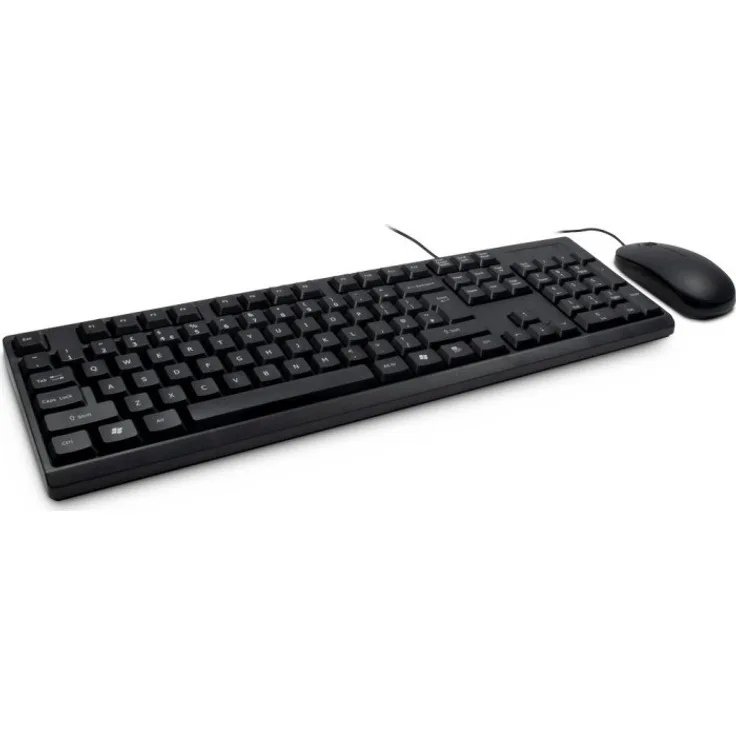 Inter-Tech NK-1000EC - Tastatur-und-Maus-Set - USB - QWERTY - Schwarz (88884105)