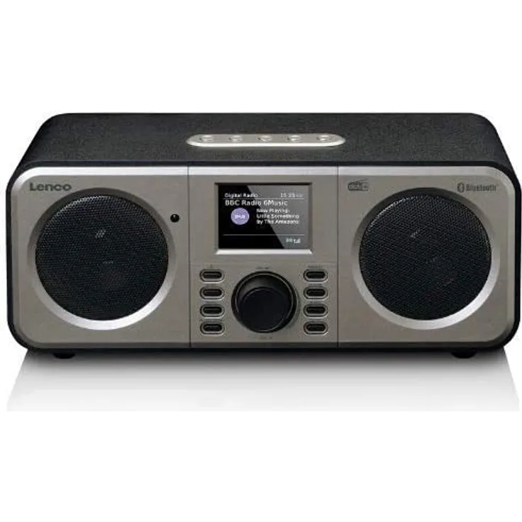 Lenco DAR-030 Tischradio mit Bluetooth, TFT-Display, schwarz
