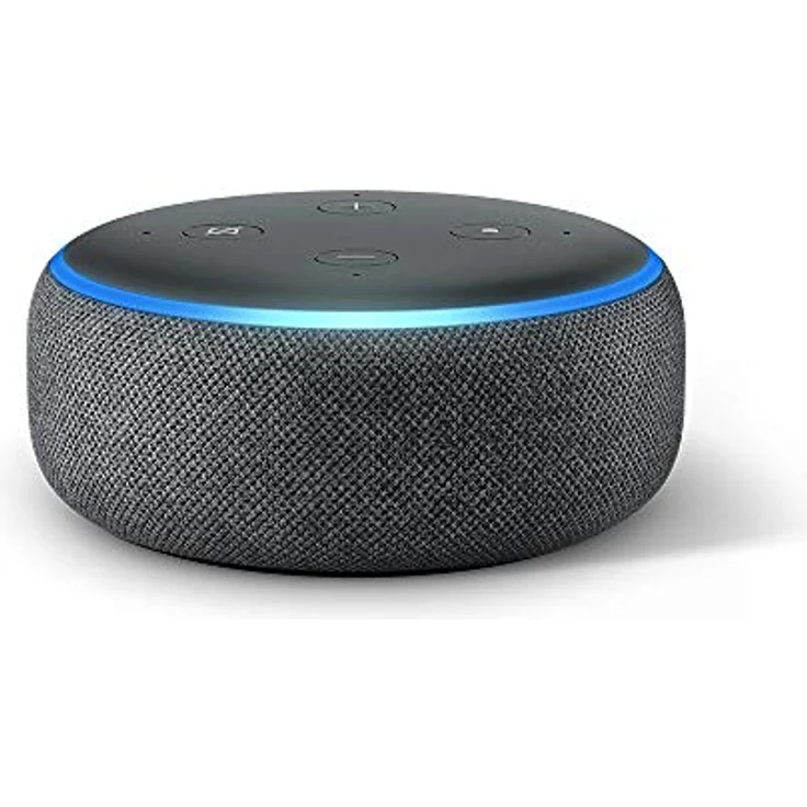 Amazon Echo Dot (3. Generation) Intelligenter Lautsprecher mit Alexa, Anthrazit Stoff – Bild 1