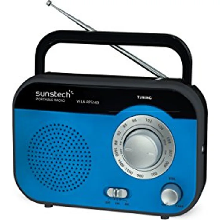 Sunstech RPS560BL Tragbares Radio, blau
